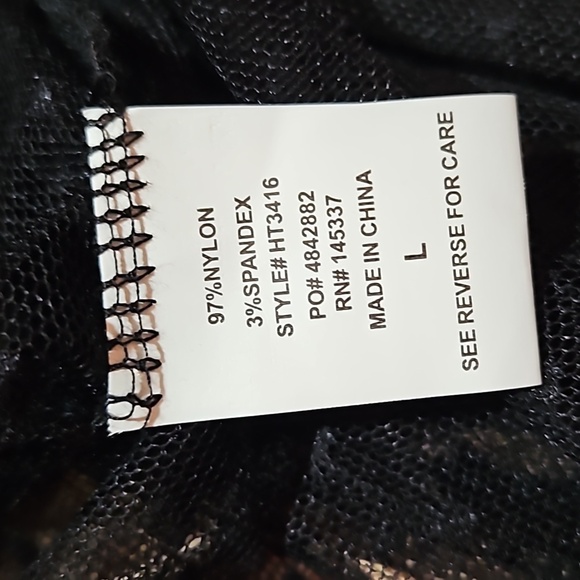 Hesperus | Sheer Mesh Netting Black Ruffled Blouse - Picture 5 of 9